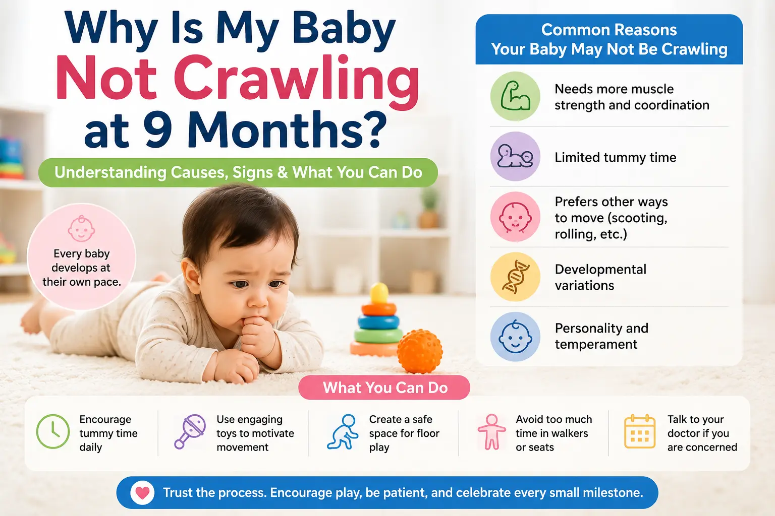 My Baby Not Crawling at 9 Months