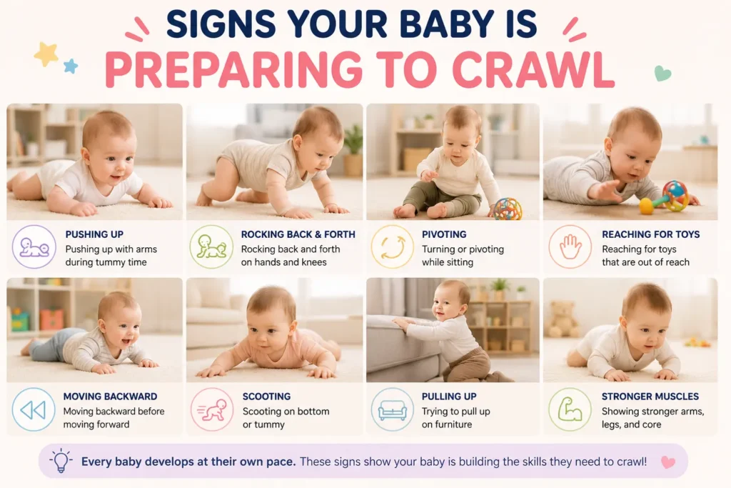 Signs Your Baby Is Preparing to Crawl